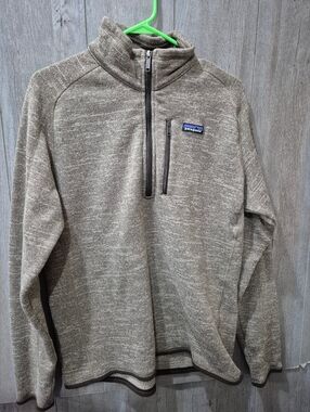 Patagonia Better Sweater Men's (Size L) Knit Fleece Brown Pullover 1/4 Zip